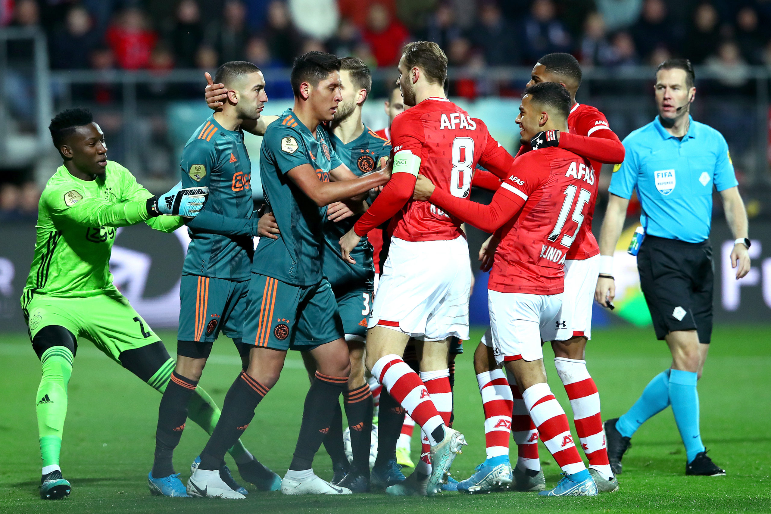 Ajax Six Points Behind After Refereeing Controversy In AZ Match Ajax Six Points Behind After Refereeing Controversy In AZ Match