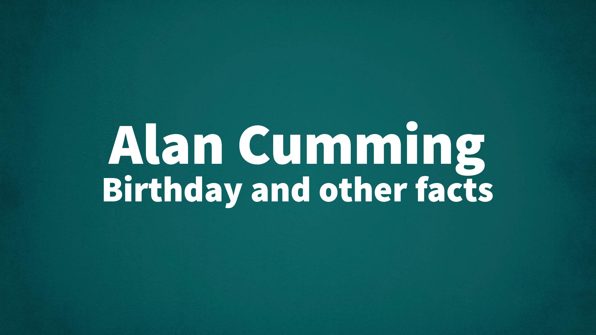Alan Cumming Shares Beloved Childhood Memory From Scotland Alan Cumming Shares Beloved Childhood Memory From Scotland