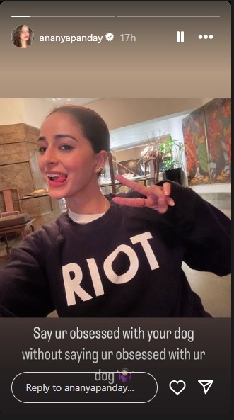 Ananya Panday's Pet Dog Riot Turns One: A Bone-Cake Birthday Bash Ananya Panday's Pet Dog Riot Turns One: A Bone-Cake Birthday Bash
