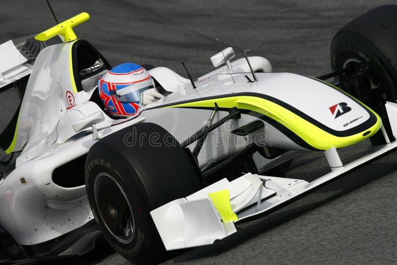 Back In The Brawn: Jenson Button And His 2009 F1 Car Back In The Brawn: Jenson Button And His 2009 F1 Car