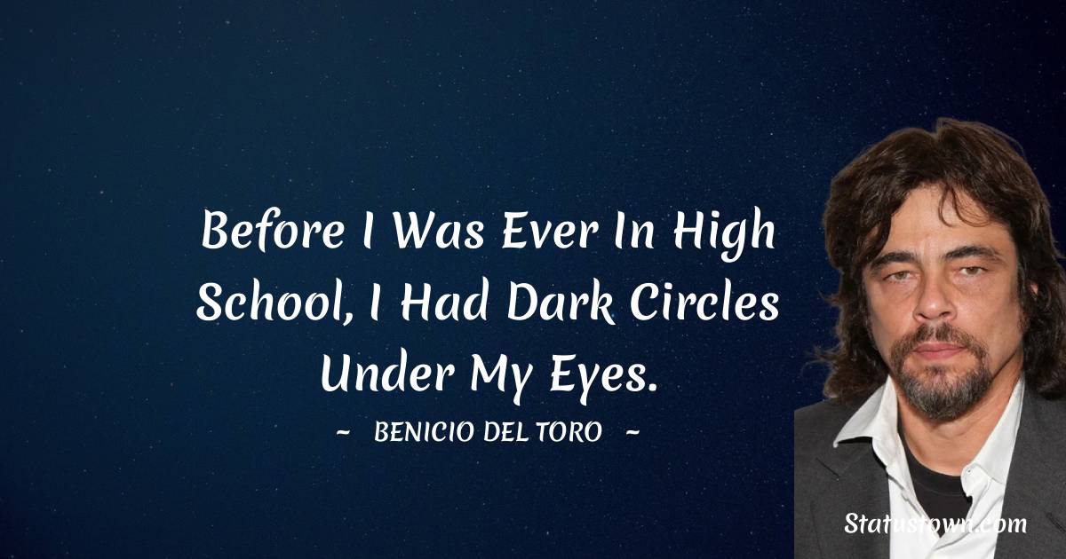 Benicio Del Toro: A Unique And Elaborate Gift Benicio Del Toro: A Unique And Elaborate Gift