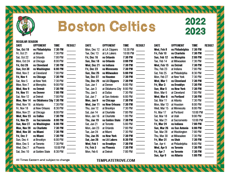 Celtics Playoff Schedule: Dates And Times For Magic Series Announced Celtics Playoff Schedule: Dates And Times For Magic Series Announced