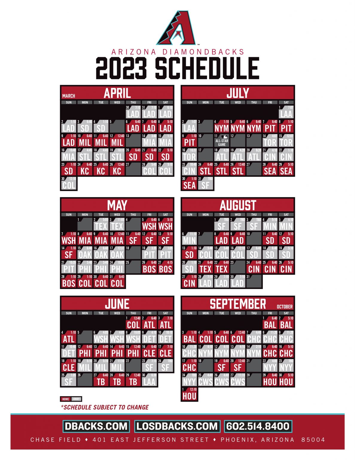 Chase Field 2025: Your Guide To Arizona Diamondbacks Games, Promotions, And Special Events Chase Field 2025: Your Guide To Arizona Diamondbacks Games, Promotions, And Special Events