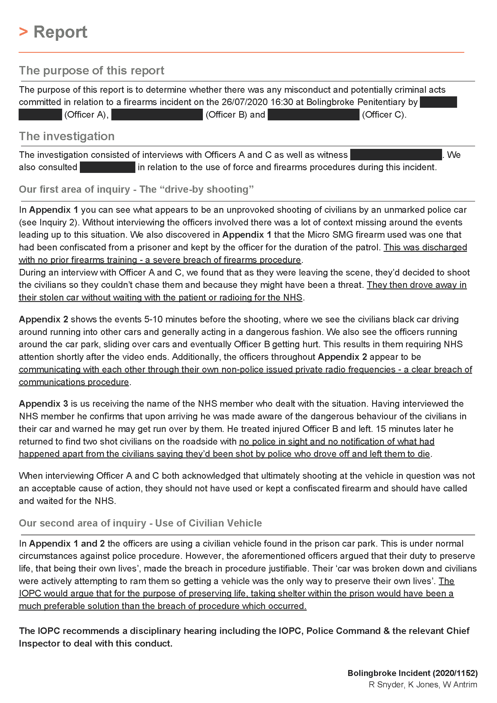 Chris Kaba Panorama: Independent Office For Police Conduct (IOPC) Complaint To Ofcom Chris Kaba Panorama: Independent Office For Police Conduct (IOPC) Complaint To Ofcom