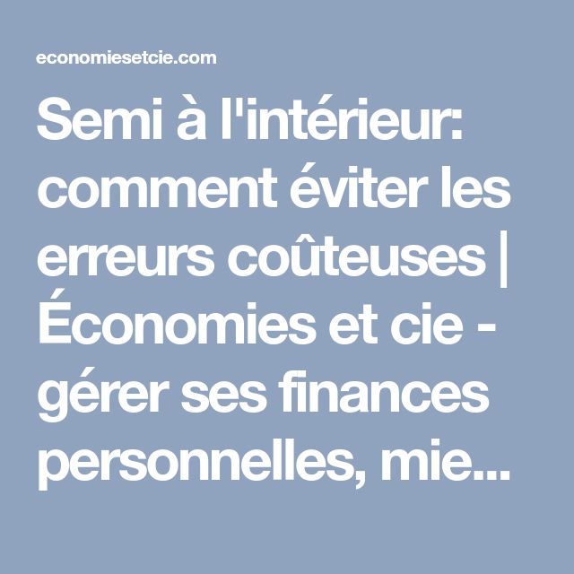 Comment Éviter Les Erreurs Coûteuses: Un Guide Pratique Comment Éviter Les Erreurs Coûteuses: Un Guide Pratique