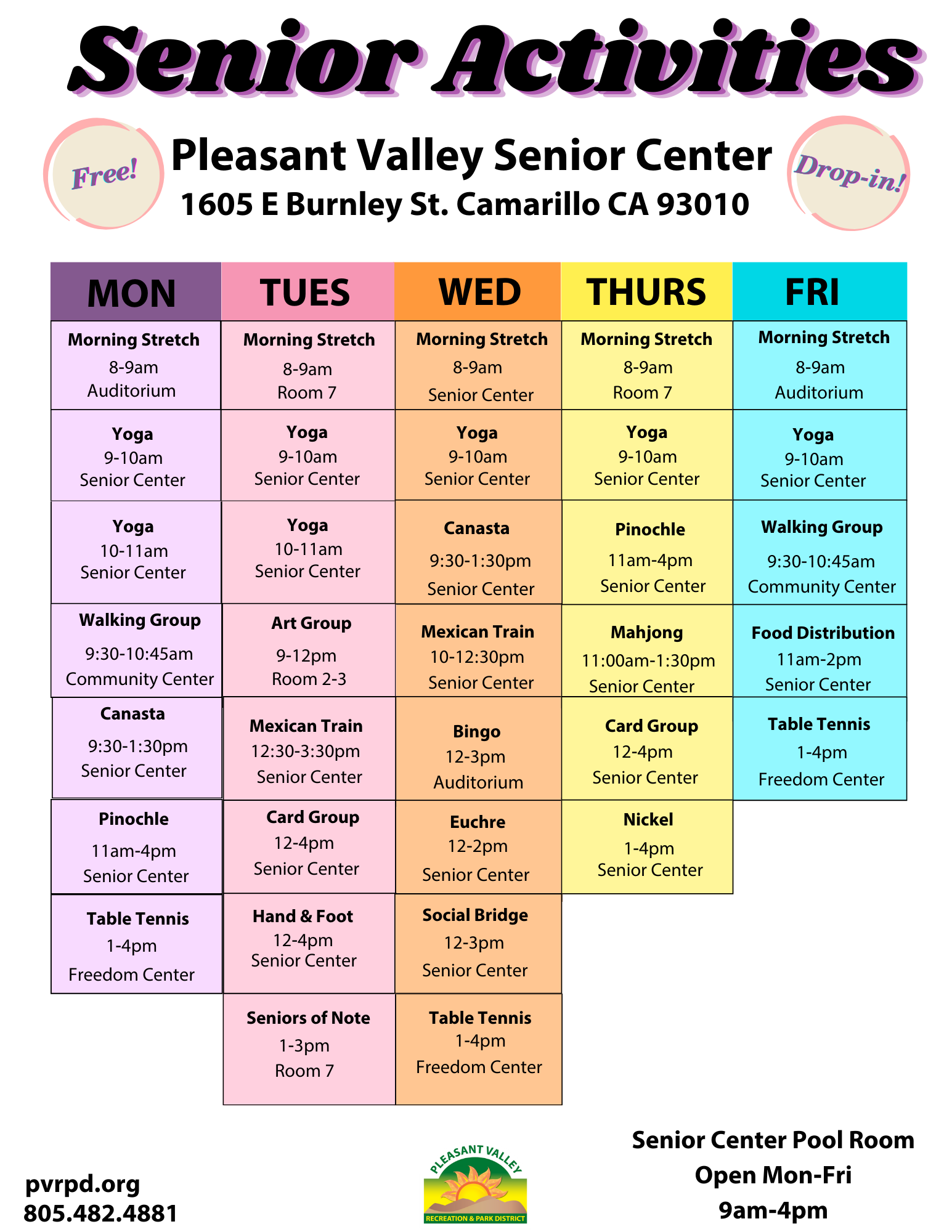 Comprehensive Senior Activities & Travel Calendar Comprehensive Senior Activities & Travel Calendar