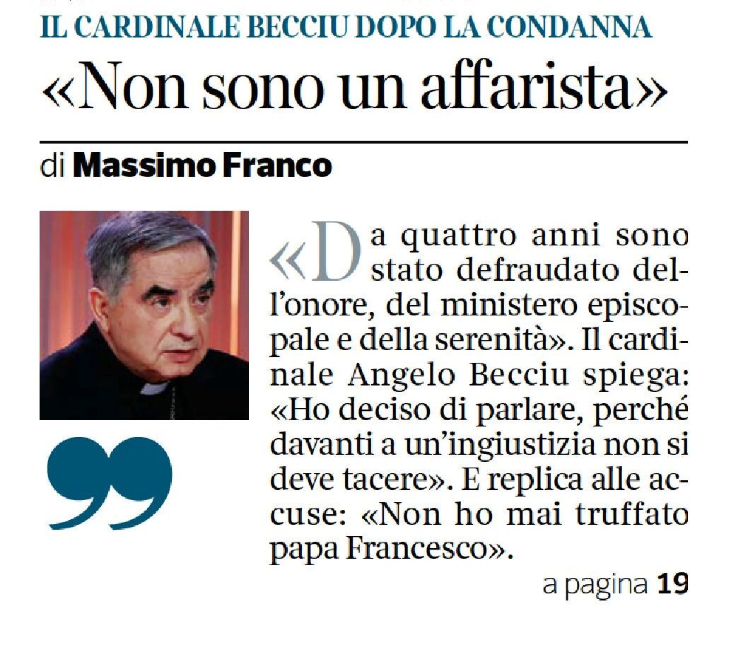 Condanna Per Becciu: Il Vaticano Lo Obbliga A Risarcire Gli Accusatori Condanna Per Becciu: Il Vaticano Lo Obbliga A Risarcire Gli Accusatori