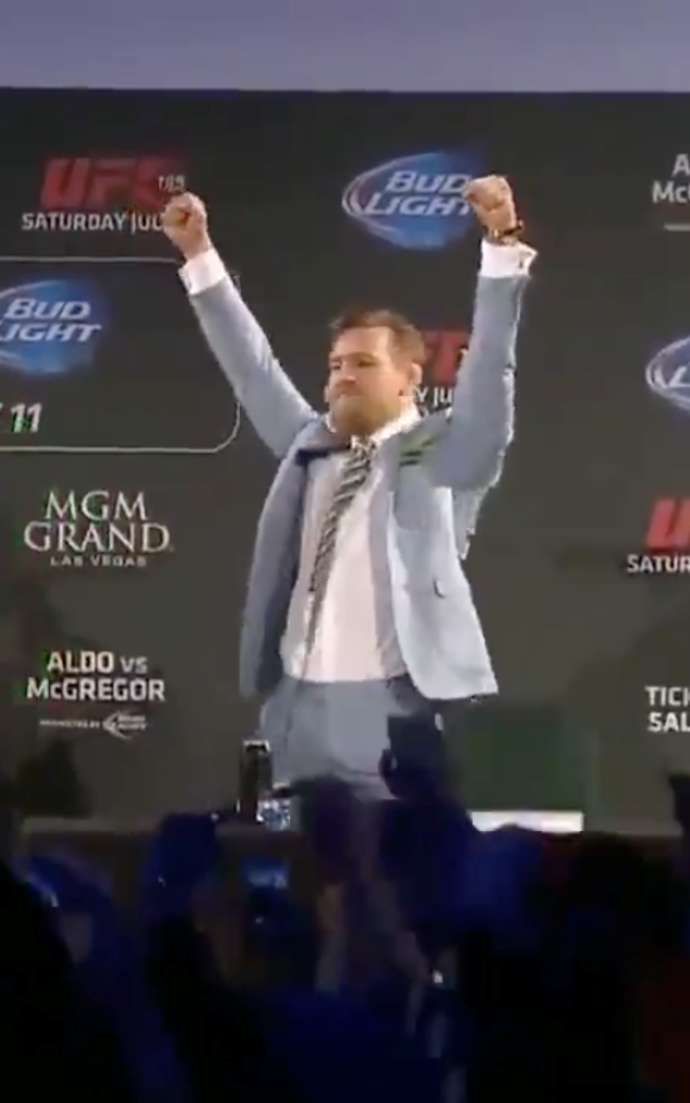 Conor McGregor's BKFC Jose Aldo Press Conference Recreation Conor McGregor's BKFC Jose Aldo Press Conference Recreation