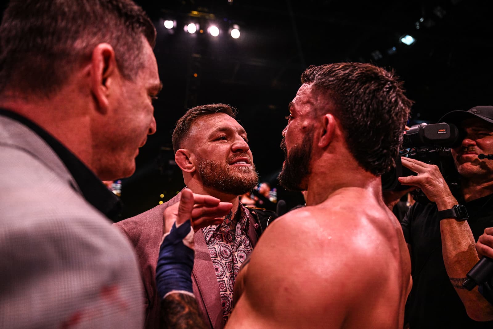 Conor McGregor's BKFC Support: Recreating The Aldo Press Conference Moment Conor McGregor's BKFC Support: Recreating The Aldo Press Conference Moment