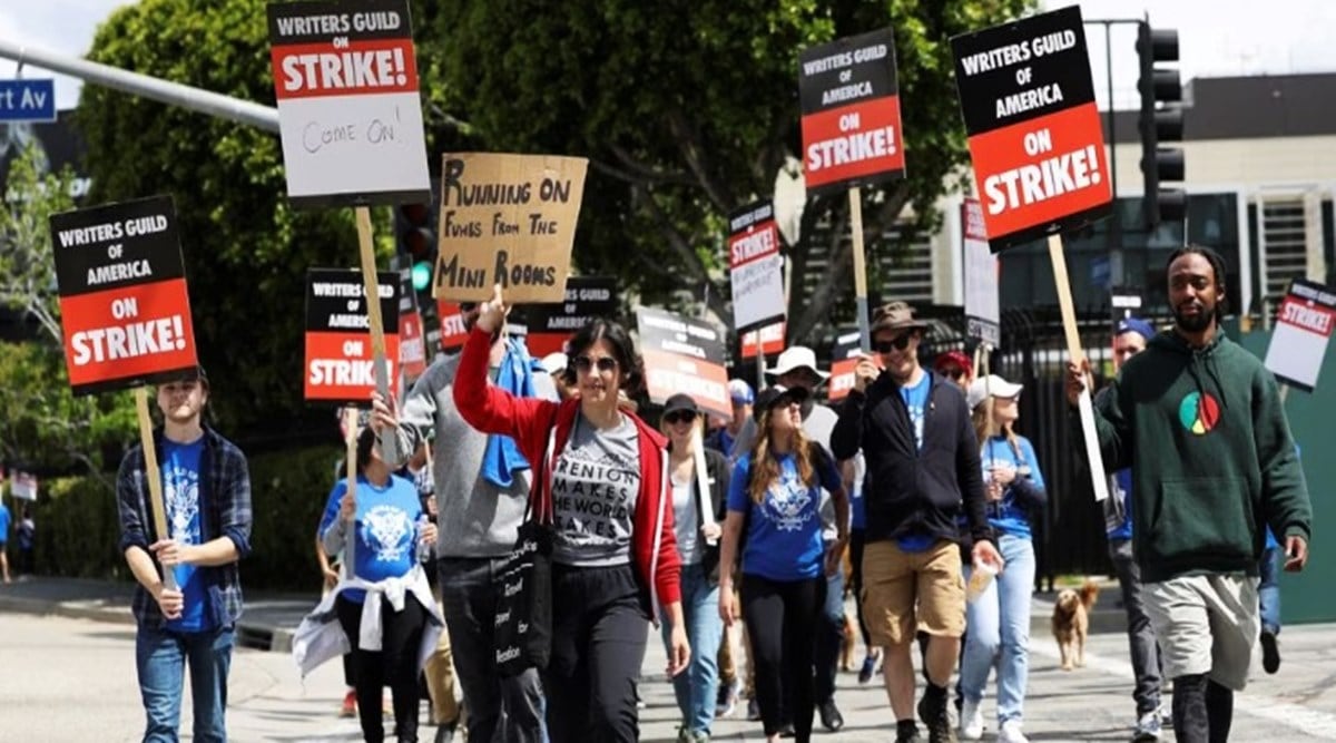 Double Trouble In Hollywood: Writers And Actors Strike Brings Industry To Halt Double Trouble In Hollywood: Writers And Actors Strike Brings Industry To Halt