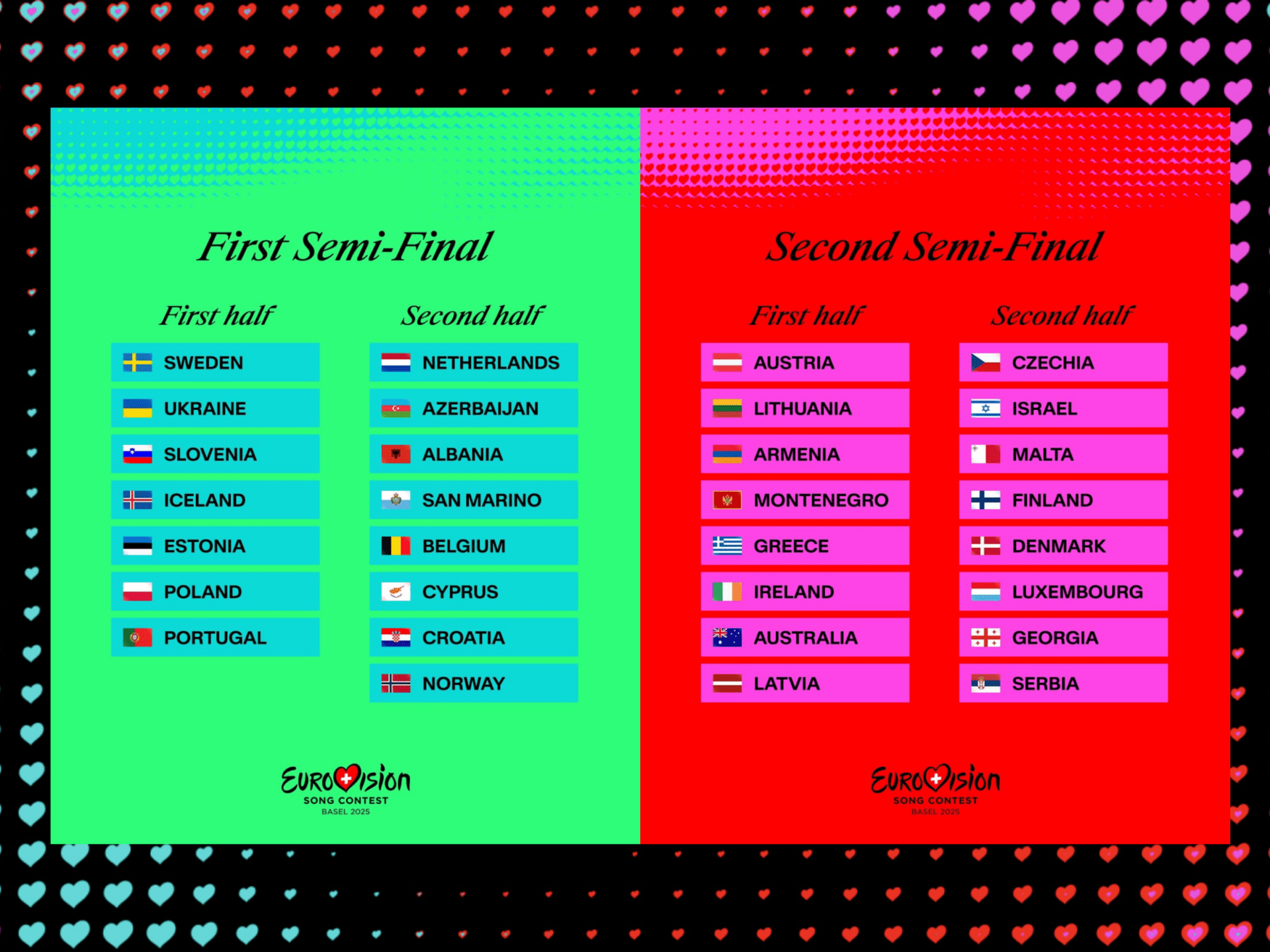 Eurovision 2025: Final & Semi-Final Dates Eurovision 2025: Final & Semi-Final Dates