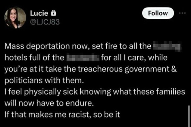 Ex-Tory Councillor's Wife Appeals Racial Hatred Tweet Sentence Ex-Tory Councillor's Wife Appeals Racial Hatred Tweet Sentence
