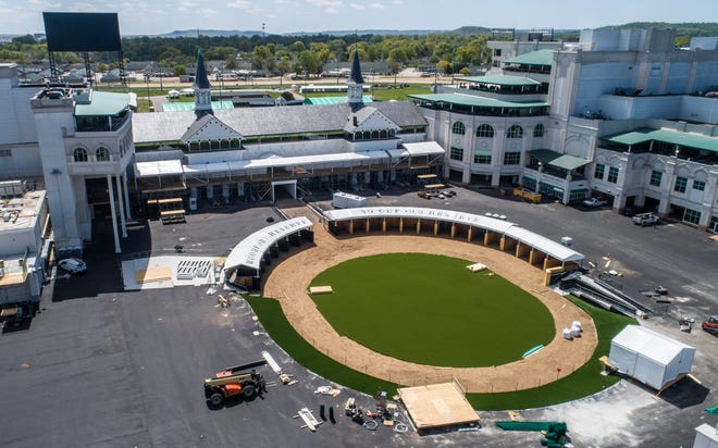 Final Touches: Churchill Downs Renovation Efforts Before The Kentucky Derby Final Touches: Churchill Downs Renovation Efforts Before The Kentucky Derby