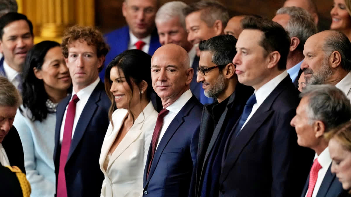 Financial Losses Of Tech Giants: Musk, Bezos, And Zuckerberg Since Trump's Inauguration Financial Losses Of Tech Giants: Musk, Bezos, And Zuckerberg Since Trump's Inauguration