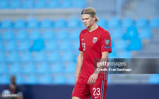 Haaland Propels Norway To 5-0 World Cup Qualifying Win Haaland Propels Norway To 5-0 World Cup Qualifying Win