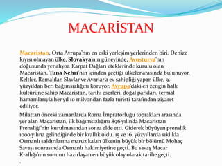 Hacıosmanoğlu'nun Macaristan Ziyaretinin Değerlendirmesi Hacıosmanoğlu'nun Macaristan Ziyaretinin Değerlendirmesi