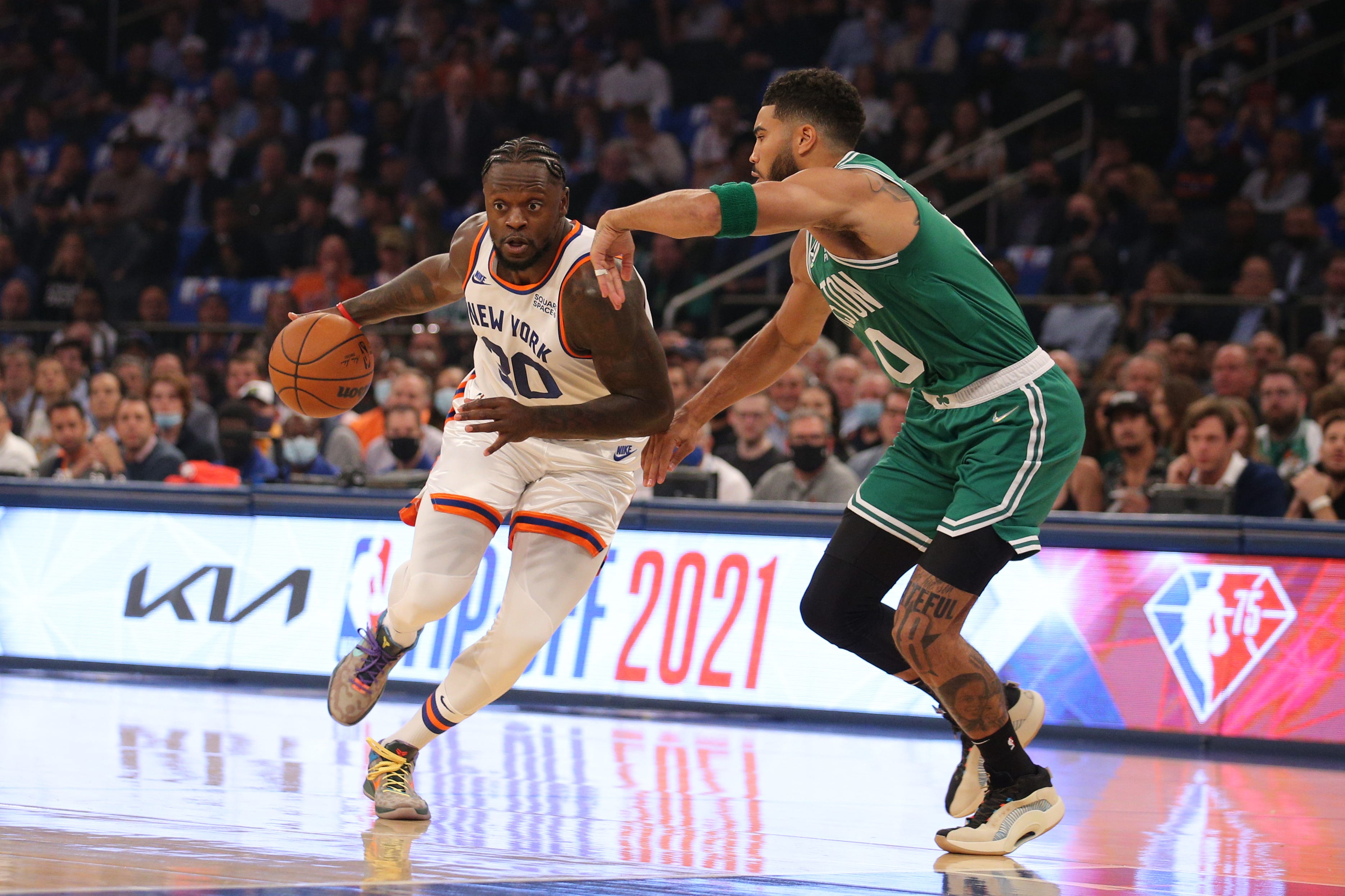 Knicks Steal Game One From Celtics In Overtime Knicks Steal Game One From Celtics In Overtime