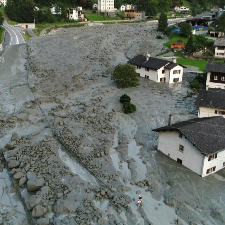 Landslide Danger Prompts Urgent Livestock Evacuation In Swiss Alps Landslide Danger Prompts Urgent Livestock Evacuation In Swiss Alps