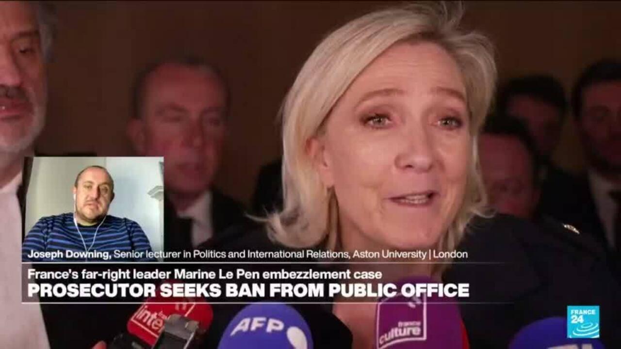 Le Pen Denounces Embezzlement Conviction As Witch Hunt At Paris Rally Le Pen Denounces Embezzlement Conviction As Witch Hunt At Paris Rally