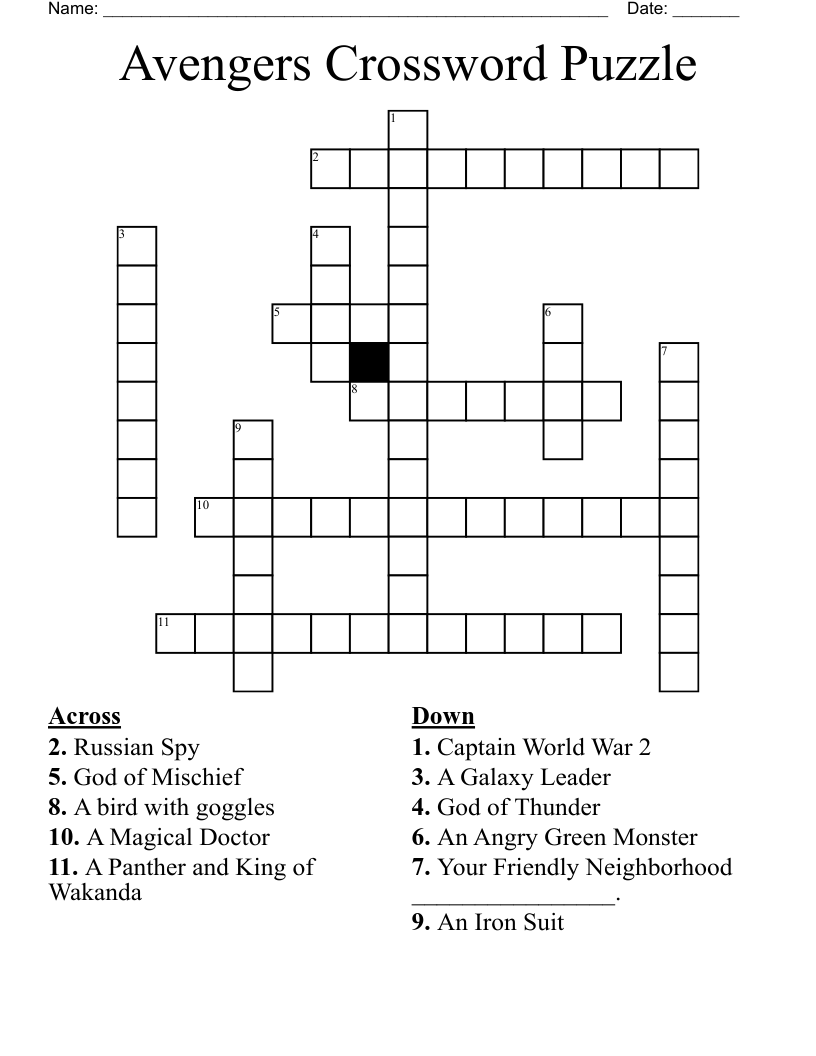 Marvel The Avengers Crossword Clue: Full Breakdown And Solving Tips For May 1st NYT Mini Marvel The Avengers Crossword Clue: Full Breakdown And Solving Tips For May 1st NYT Mini