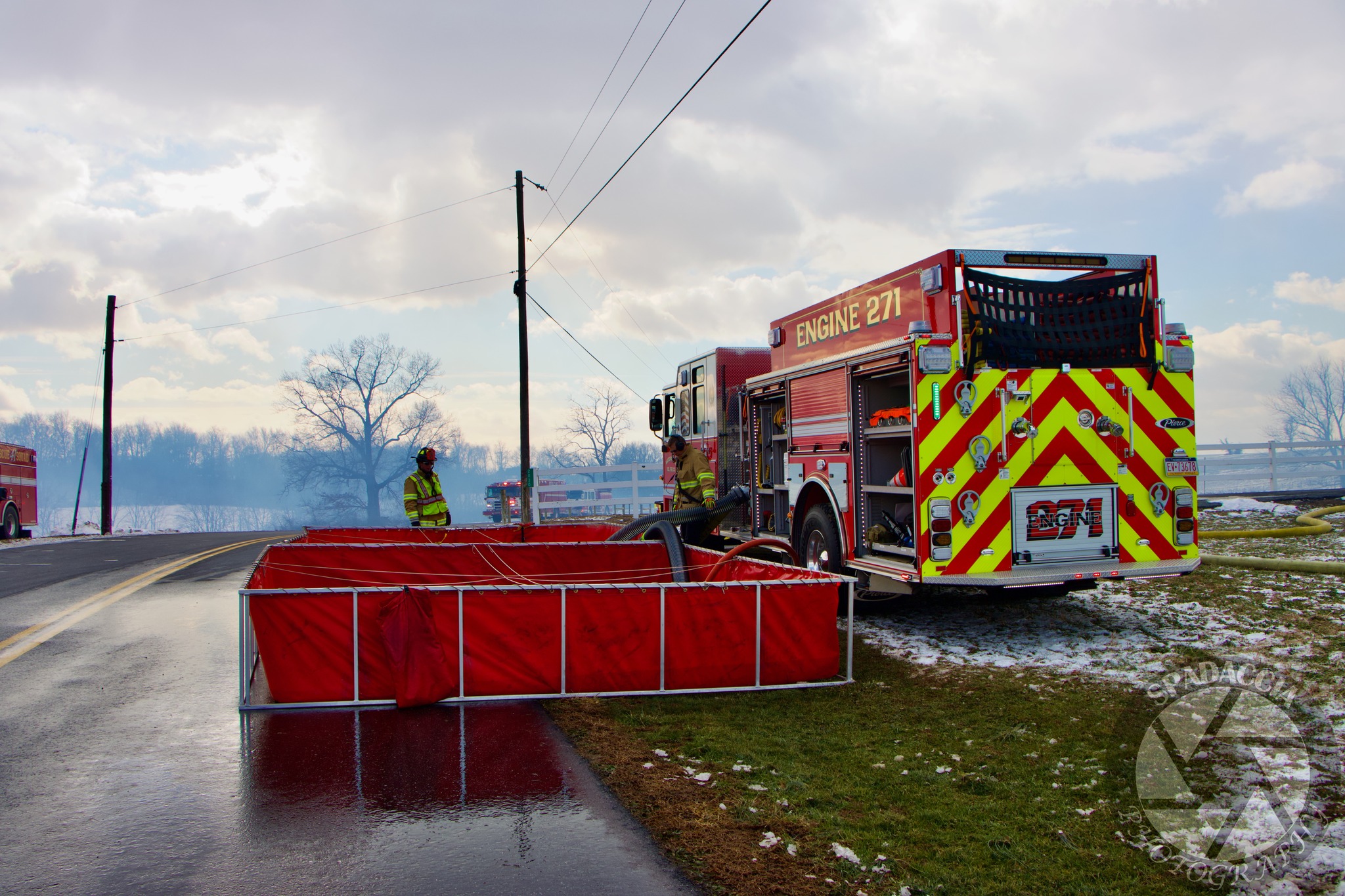 Massive Fire Destroys 600-Foot Chicken Barn In Franklin County, PA Massive Fire Destroys 600-Foot Chicken Barn In Franklin County, PA