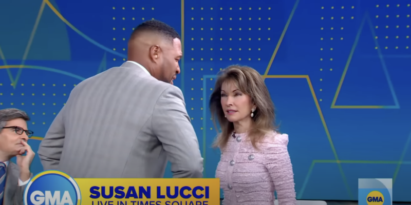 Michael Strahan Soaked By Susan Lucci: Video Goes Viral Michael Strahan Soaked By Susan Lucci: Video Goes Viral