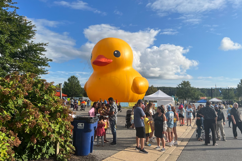 Myrtle Beach Welcomes World's Largest Rubber Duck For Water Safety Campaign Myrtle Beach Welcomes World's Largest Rubber Duck For Water Safety Campaign