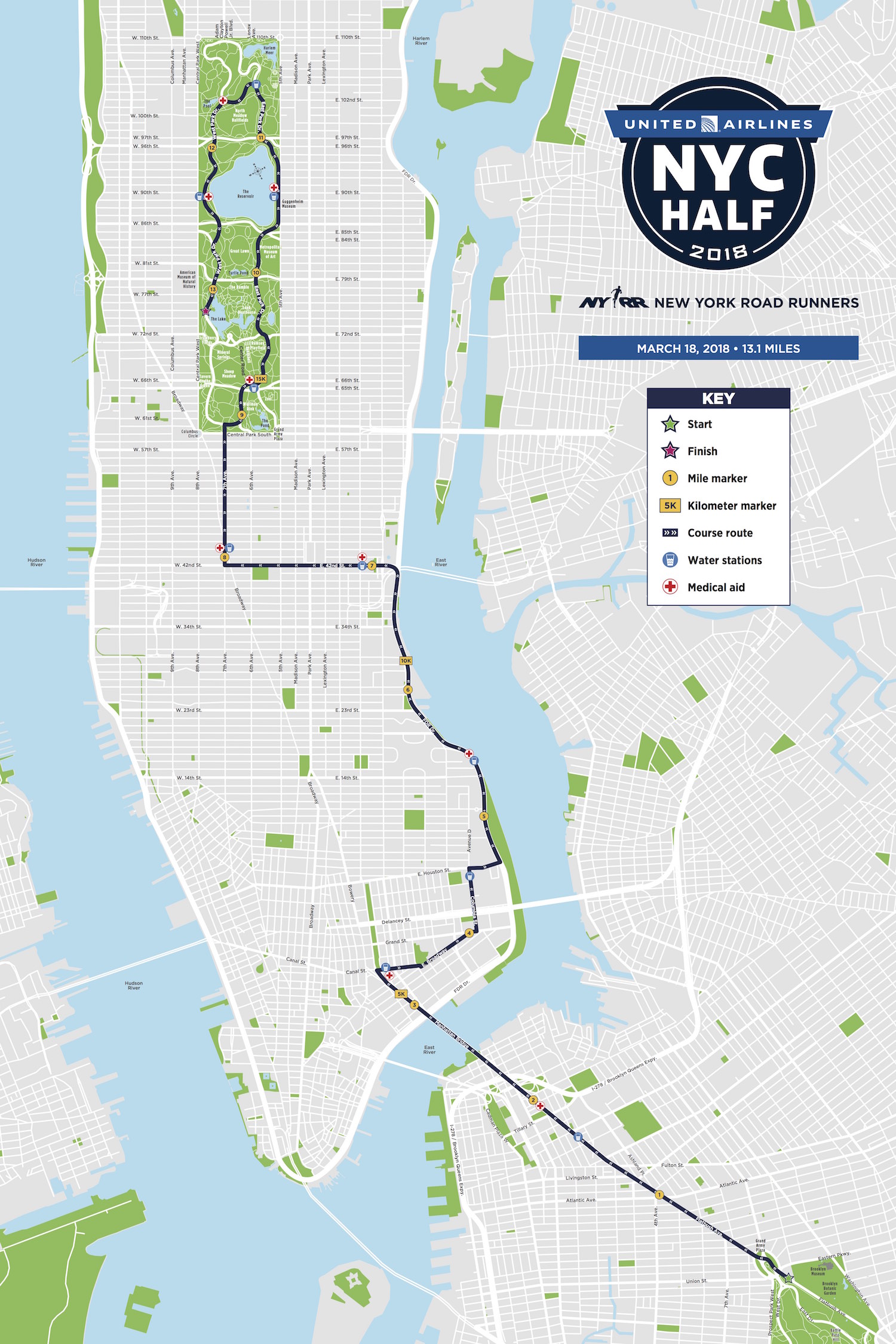 NYC Half Marathon Debut: Massive Runner Turnout On Brooklyn Bridge NYC Half Marathon Debut: Massive Runner Turnout On Brooklyn Bridge