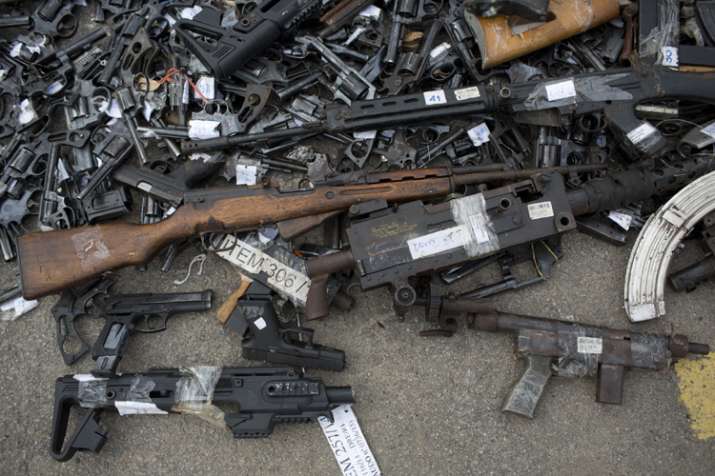 Over 100 Firearms Seized In Massachusetts As 18 Brazilian Nationals Face Gun Trafficking Charges Over 100 Firearms Seized In Massachusetts As 18 Brazilian Nationals Face Gun Trafficking Charges