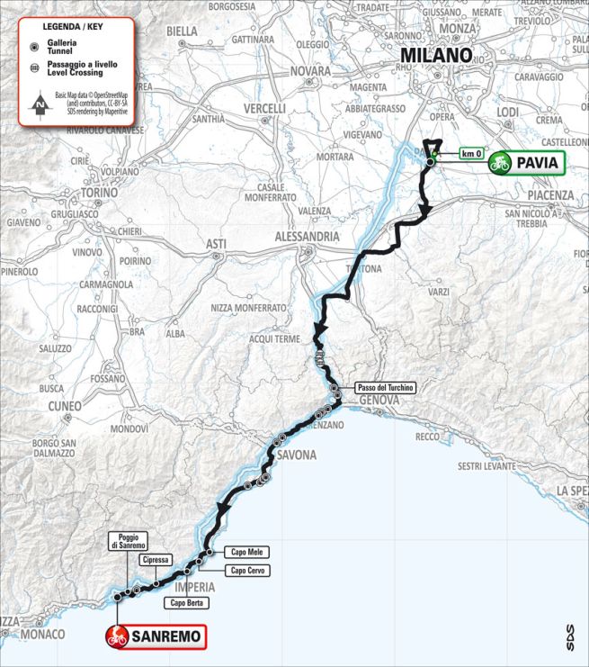 Percorso Milano-Sanremo 2025: Strade Chiuse In Lombardia E Deviazioni