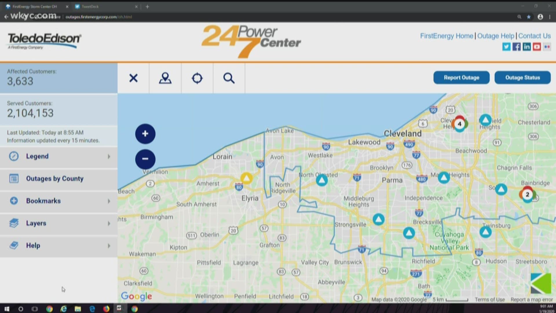 Power Outages In Northeast Ohio: Current Numbers And Outage Map Power Outages In Northeast Ohio: Current Numbers And Outage Map