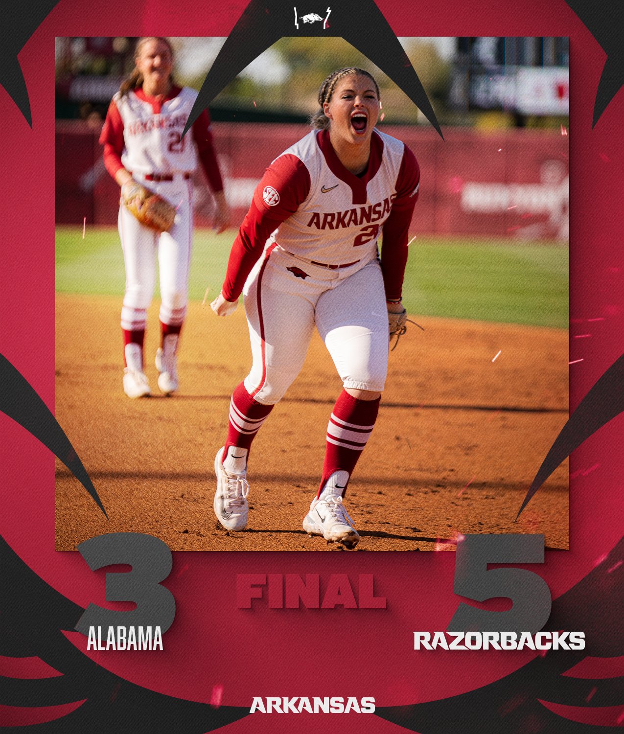 Razorback Power Hitter Leads Softball Charge Razorback Power Hitter Leads Softball Charge