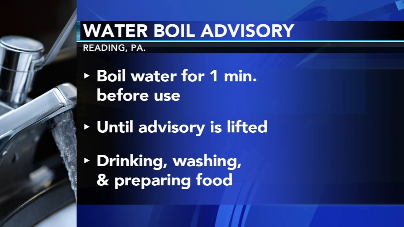 Robinson, Brown County Issues Boil Water Advisory