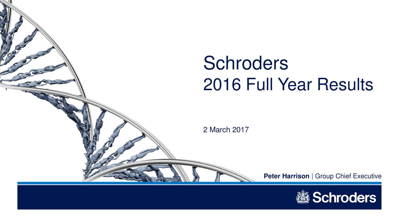 Schroders First Quarter Results: Significant Asset Outflows Schroders First Quarter Results: Significant Asset Outflows