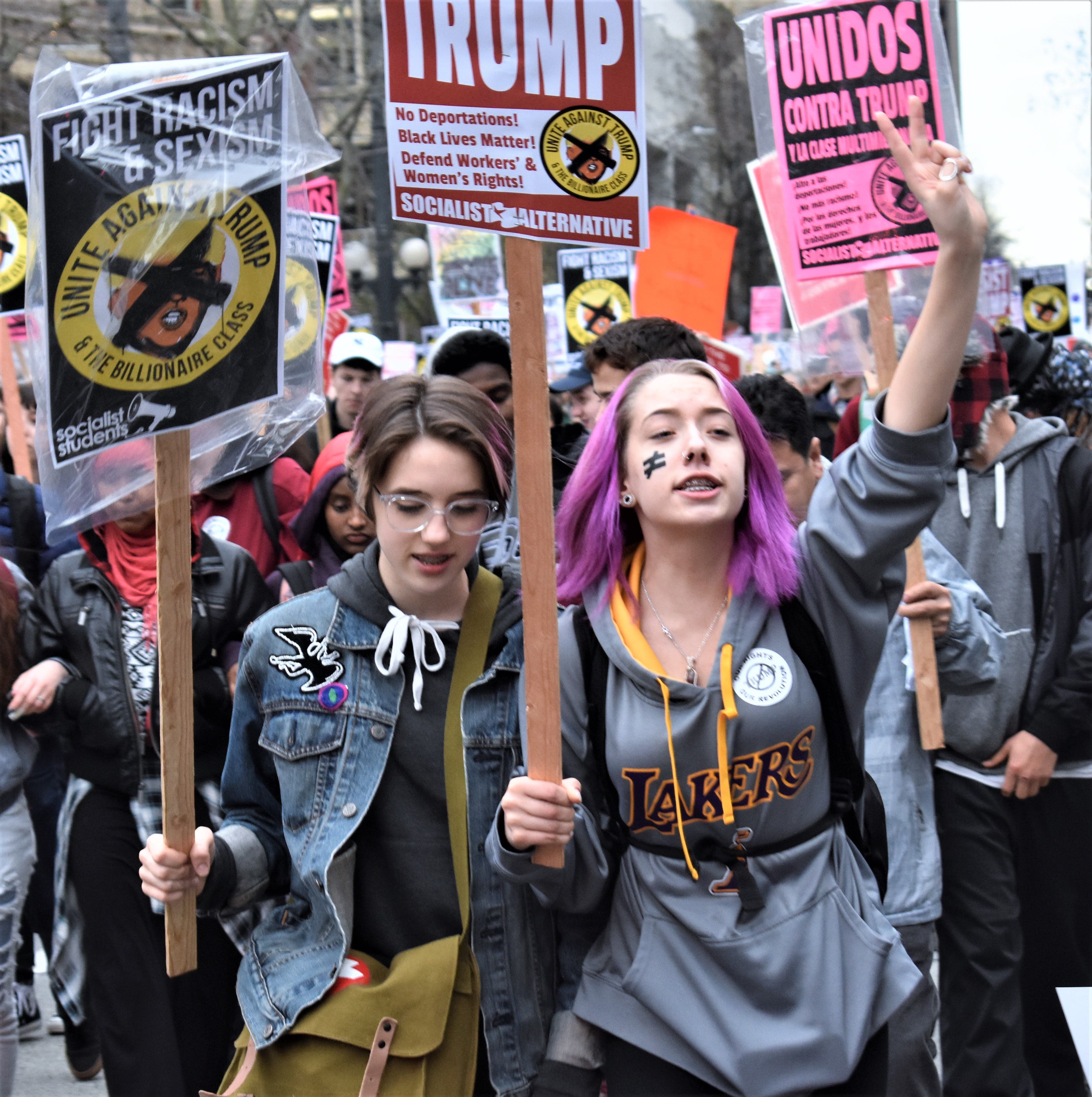 Second Week Of Anti-Trump Protests Draws Thousands To Anchorage Second Week Of Anti-Trump Protests Draws Thousands To Anchorage