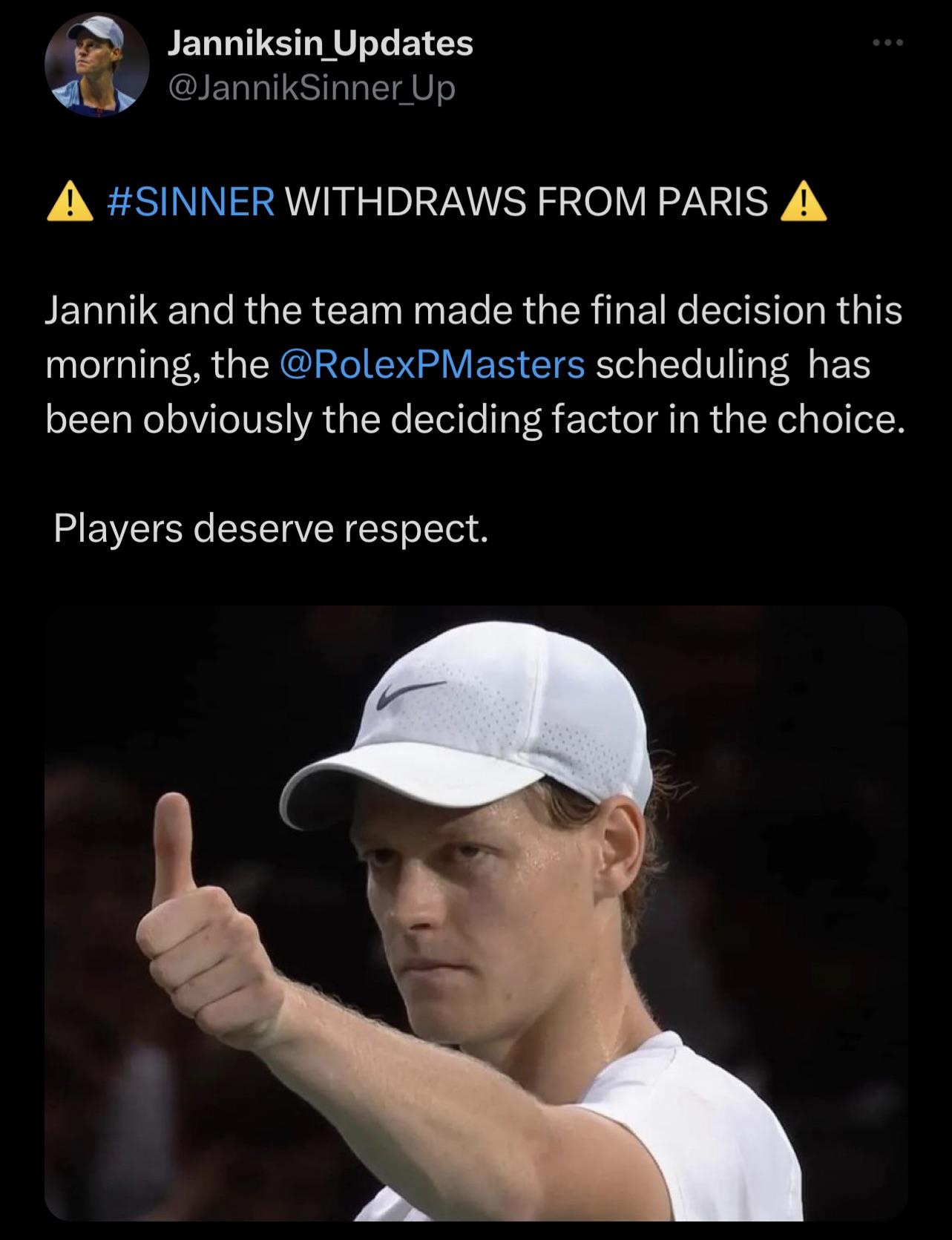 Sinner Battles Back To Advance In Paris