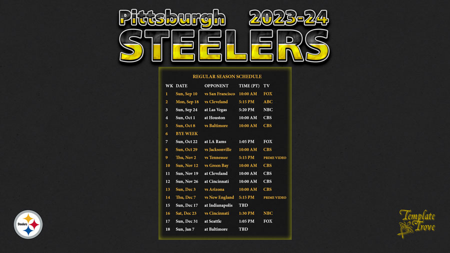 Steelers Schedule: Analyzing The Biggest Takeaways From The Release Steelers Schedule: Analyzing The Biggest Takeaways From The Release