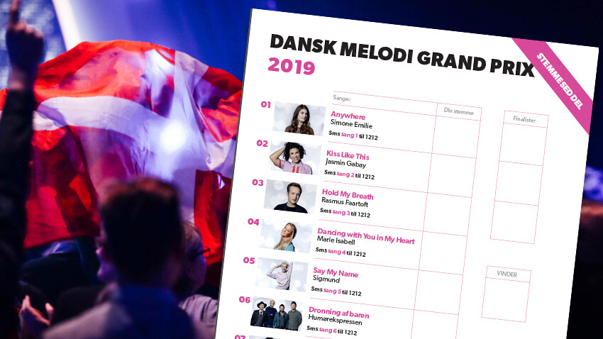 Stem På Din Vinder I Dansk Melodi Grand Prix 2025 Stem På Din Vinder I Dansk Melodi Grand Prix 2025