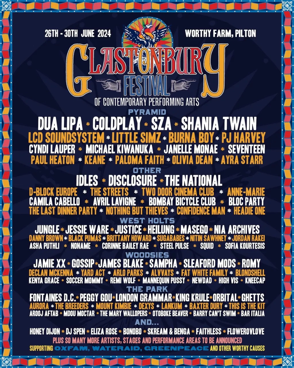The 1975 And Olivia Rodrigo: Glastonbury 2024 Headliners Announced The 1975 And Olivia Rodrigo: Glastonbury 2024 Headliners Announced