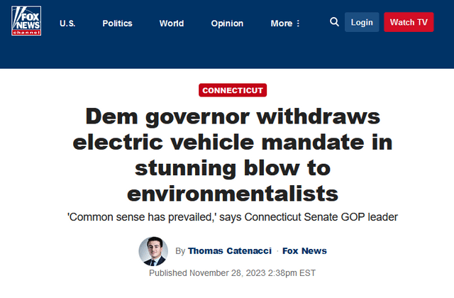 The Auto Industry's Growing Resistance To Electric Vehicle Mandates The Auto Industry's Growing Resistance To Electric Vehicle Mandates