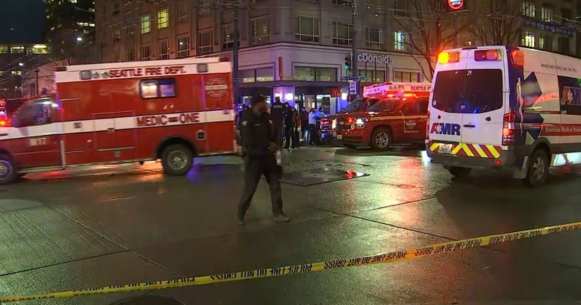 Three Hurt In Downtown Seattle Shooting Incident Three Hurt In Downtown Seattle Shooting Incident