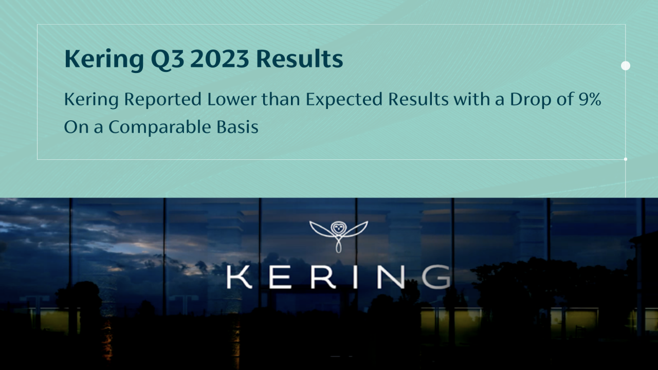 Weak Q1 Figures Cause 6% Drop In Kering Share Price Weak Q1 Figures Cause 6% Drop In Kering Share Price