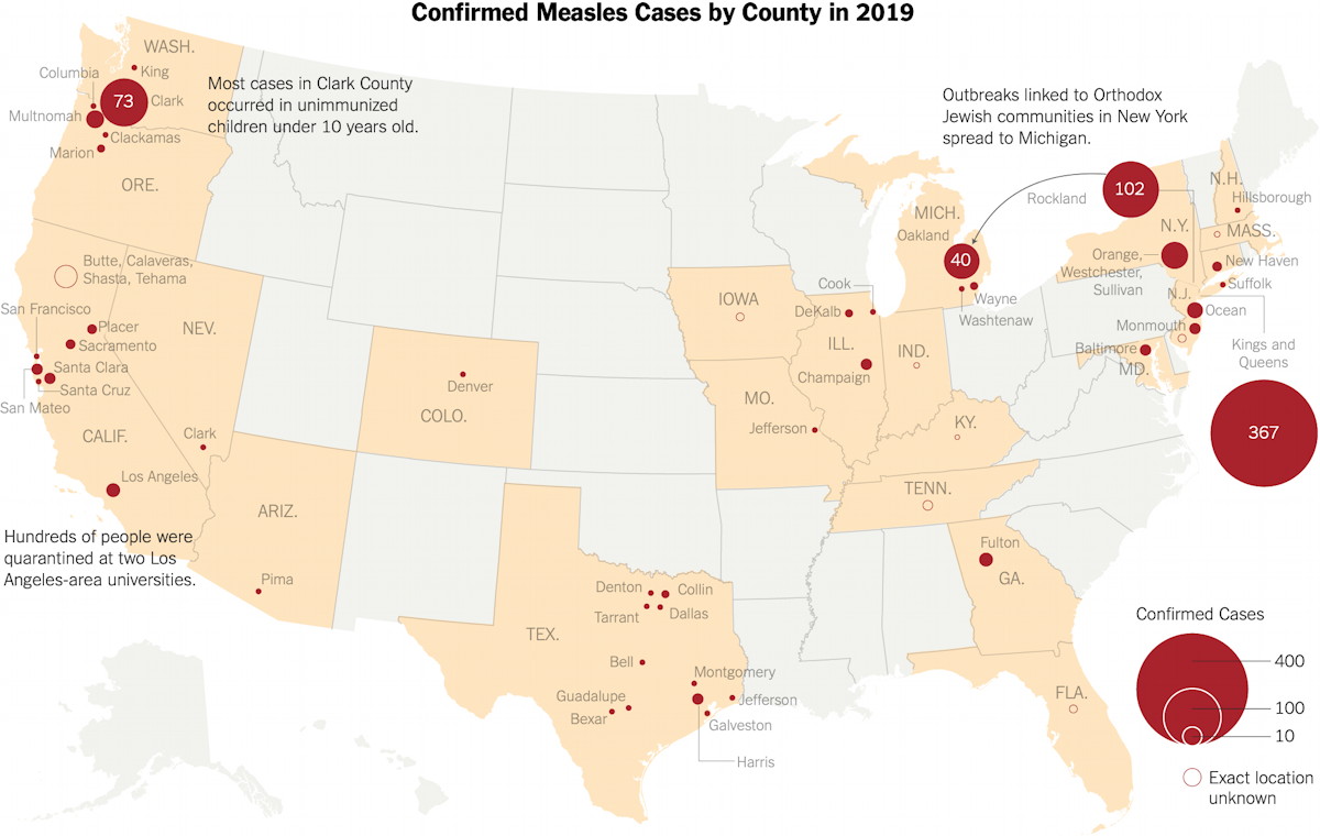 Where Is Measles Spreading In The United States? Where Is Measles Spreading In The United States?